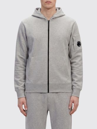 C.P. Company C. P. COMPANY Felpa con cappuccio in fleece di cotone leggero