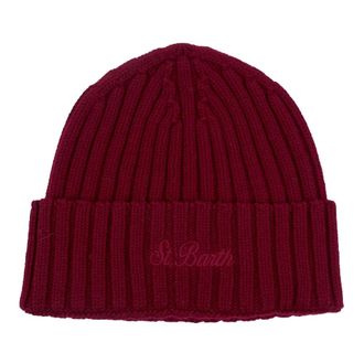 MC2 Saint Barth Accessoires, Heren, Rood, ONE Size, Wol, Beanies