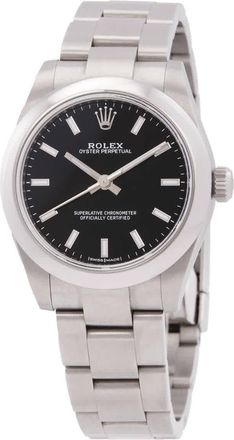 Rolex Oyster Perpetual Automatic Chronometer Black Dial Unisex Watch 177200-0019