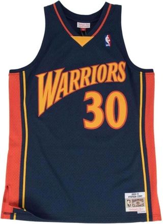 Mitchell & Ness Golden State Warriors Curry Swingman Jersey - Heren - Fitness - Blauw - 2XL - Fitness