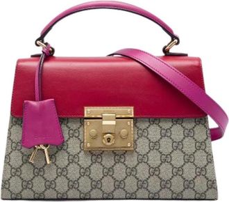 Gucci Pre-owned Padlock Satchel - Dames - Vintage Handtas - Veelkleurig - ONE Size - Leer - Vintage