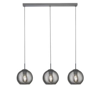Searchlight Lampadario Contemporaneo Balls Acciaio Cromo Fum&egrave; 3 Luci E14