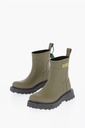 Off-white Rubber Ankle Boots LOGO SPONGE size 41