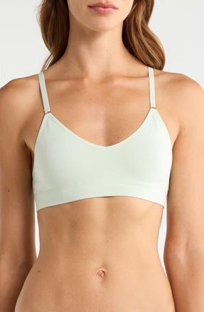 Etam Amande Optimal Comfort Cotton Blend Bralette in Anise at Nordstrom, Size X-Small
