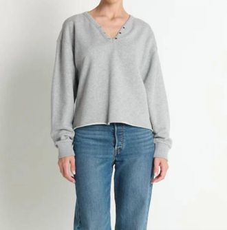 Nation Ltd Tommie Sweatshirt In Heather Grey