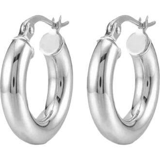 The M Jewelers NY Small Ravello Hoop Earrings in Silver at Nordstrom