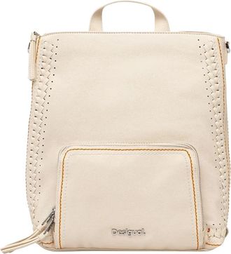 Desigual Trama Pretoria Rugzak - Dames - Rugzakken - Beige - ONE Size - Leer - Tassen