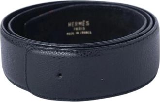 Herm&egrave;s Pre-owned Reversible Belt Strap - female - Herm&egrave;s Vintage - Vintage Belts - Black - ONE SIZE - Pre-owned