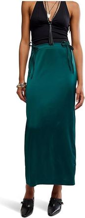 Free People Rosetto Column Skirt Womens Skirt Seamoss : 12, Elastane/Polyester