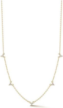 Glaze Jewelry Cubic Zirconia Station Chain Necklace in Gold at Nordstrom Rack