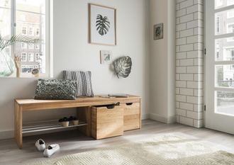 HOME AFFAIRE Bank »Dura« 1 Stk. tlg. Für die geschmackvolle Optik sorgt das FSC-zertifizierte Massivholz