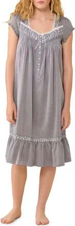 Eileen West Waltz Nightgown in Charcoal at Nordstrom, Size X-Small