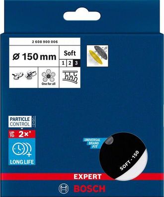 Bosch Plato De Soporte Multiperforado Expert Multihole Universal De 150 Mm Version Blando - Bosch