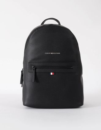 Tommy Hilfiger Mens Tommy Hilfiger Essential PU Mens Backpack - Black - Size: ONE size