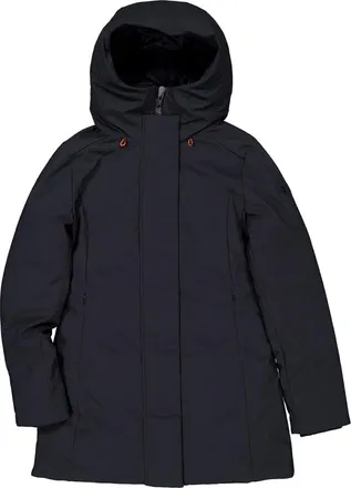 Save The Duck Drawstring Hood Long Sleeve Jacket, Brand Size 0 (Size X-Small)