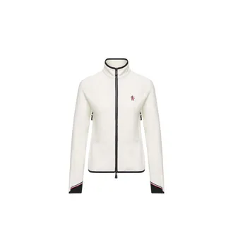 Moncler Moncler Fleece Zip-up Sweatshirt, Women, White, Size: M