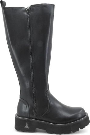Patrizia Pepe Overknee Laarzen - Dames - Hoge Laarzen - Zwart - 39 EU - Leer - Schoenen