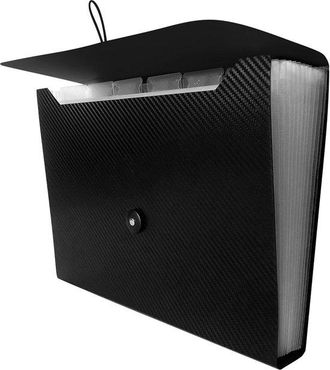 OEM Carpeta Extensible Tipo Acorde&oacute;n, 13 Compartimentos Para Documentos A4, Cierre El&aacute;stico, Material De Cart&oacute;n Resistente, 1 Pieza, Para El Hogar