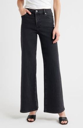 Frame Denim Le Slim Palazzo High Waist Wide Leg Jeans in Destroyer at Nordstrom Rack, Size 31