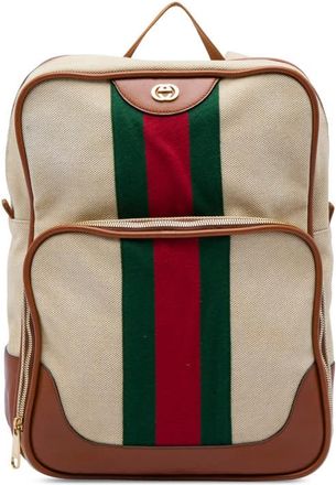 Gucci Pre-owned Gucci Canvas Web Backpack Unisex 9KVP7SQUP3L6KGFF