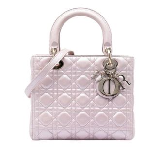 Dior Pre-owned Lady Dior - Dames - Vintage Handtas - Roze - ONE Size - Leer - Vintage