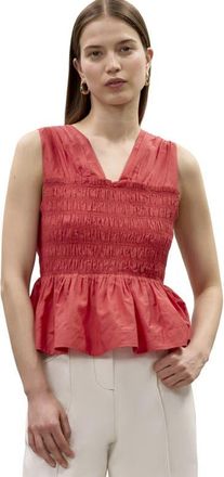 Rebecca Taylor Merrick Silk Cotton Top in Scarlet at Nordstrom, Size X-Small