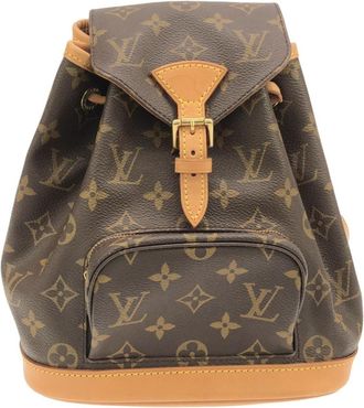 Louis Vuitton Marron Coated Canvas Backpack (Pre-Owned)