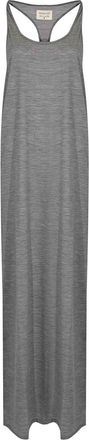 Patrizia Pepe The Long Tanktop Dress In Gray Wool Jersey