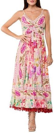 Ranee&rsquo;s Floral Maxi Dress in Beige at Nordstrom Rack, Size Large/x-Large