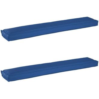 vidaXL Pallet Cushion Set 2 pcs Royal blue 200 x 40 x 8 cm Vidaxl