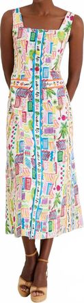 Celia B Bunya Midi Dress In Multi