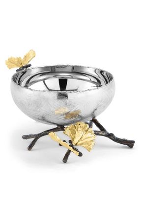 Michael Aram Small Butterfly Ginkgo Bowl in Silver/Gold at Nordstrom