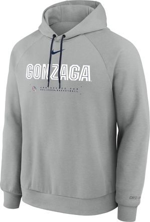 Nike Gonzaga Bulldogs Nike Mens NCAA Basketball Coaches Pullover Hoodie in Grey | IM3016-063