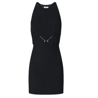 Elisabetta Franchi Short Dresses, female, Black, M, Black Dresses for Women