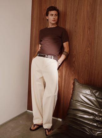 Le 31 Mens Colourful twill pant Loose fit Imported from Seoul