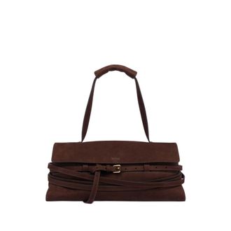 Moschino Tie Me Leather Handbag