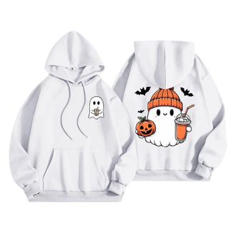Generic My Orders Warehouse Deals Clearance Autumn Halloween Jumpers for Women UK Halloween Pumpkin Hoodies Women Season Sweatshirts Cute Funny Graphic Pullov