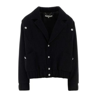 Alessandra Rich Dames, Jassen, Zwart, Maat: XS Tweed