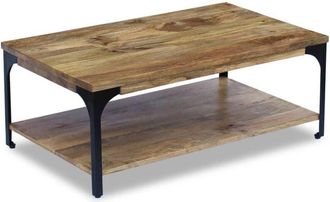 vidaXL Coffee Table Mango Wood 100x60x38 cm Vidaxl
