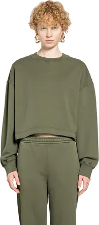 Gucci Cropped Sweatshirt In Cotton