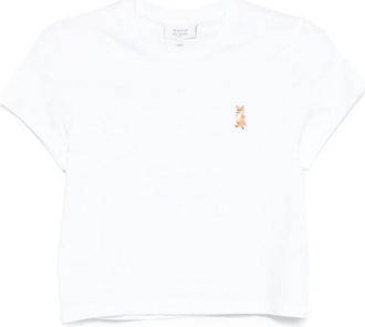 Maison Kitsuné White Lady Fox Cotton T-shirt