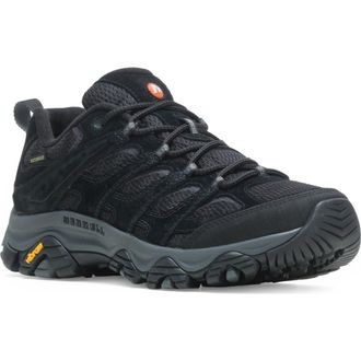 Merrell Moab 3 Waterproof Hiking Shoe in Black Night at Nordstrom, Size 8