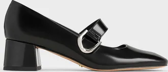 Charles & Keith Gabine Leather Mary Jane Pumps
