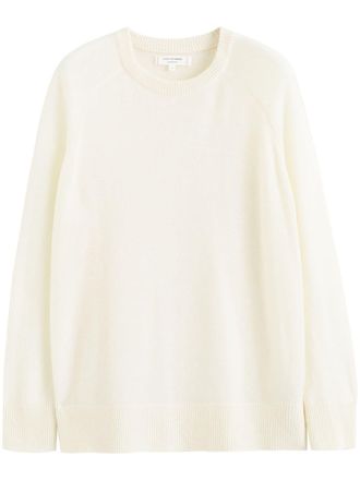 Chinti and Parker crew-neck cashmere jumper - White