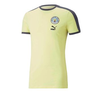 Puma Heren Ftblheritage T7 Manchester City FC T-shirt (Geel)