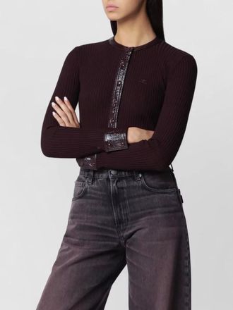Courr&egrave;ges ribbed knit cardigan