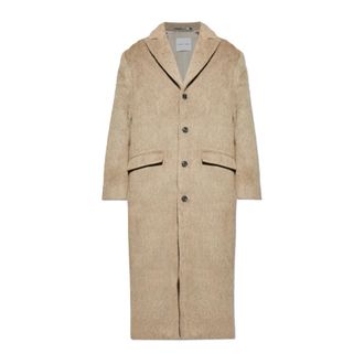 Sams&oslash;e & Sams&oslash;e Samatthew Coat - Heren - Mantel - Beige - S - Wol - Jassen