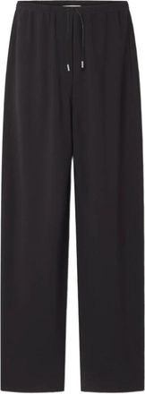 Lanvin Wide Pants - Dames - Wijde Broeken - Zwart - M - Wol - Broeken