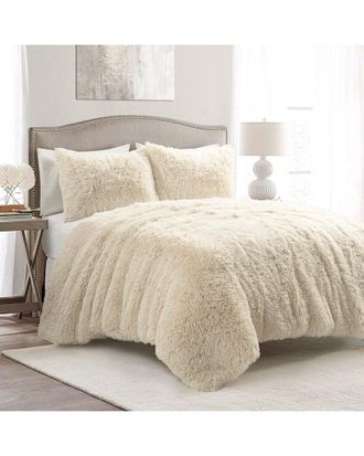 Lush Décor Lush Decor Fashion Emma Faux Fur Oversized Comforter