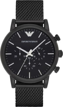 Emporio Armani Accessoires, Heren, Zwart, ONE Size, Ar 1968 Horloge